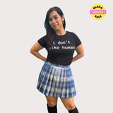 Blue Tartan Pleated Skirt – Kawaii Schoolgirl Cosplay