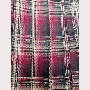 Brown Tartan Pleated Skirt – Dark Academia Aesthetic