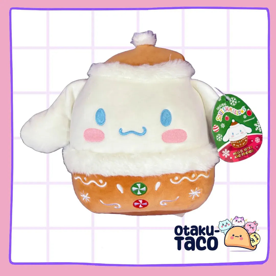 Christmas Sanrio plushies by Squishmallows- Cinnamorroll