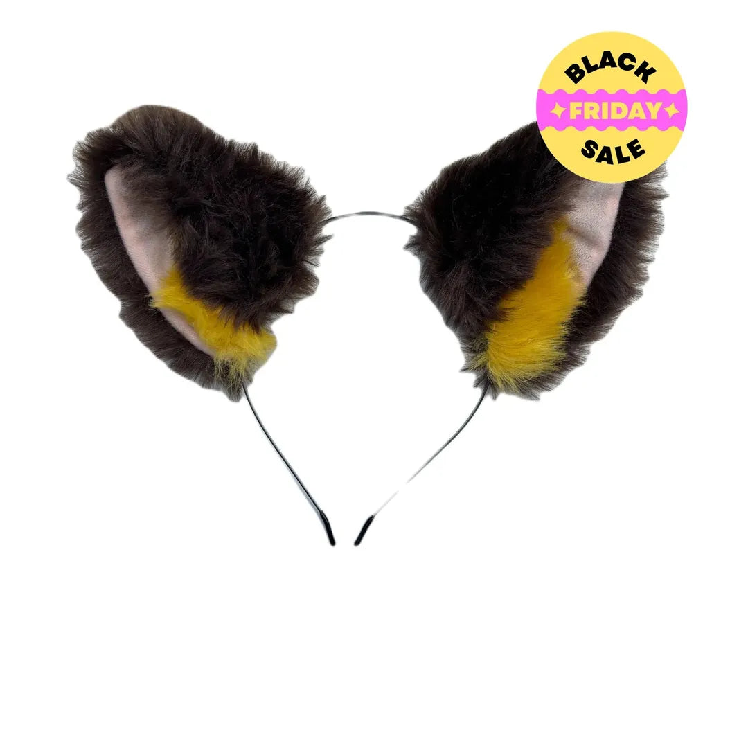 Dark Brown Fluffy Cosplay Ears – Extra floof