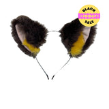 Dark Brown Fluffy Cosplay Ears – Extra floof