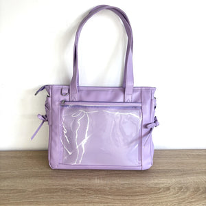 Faux Leather Ita Shoulder Bag – Clear Front Display (5 Colours)