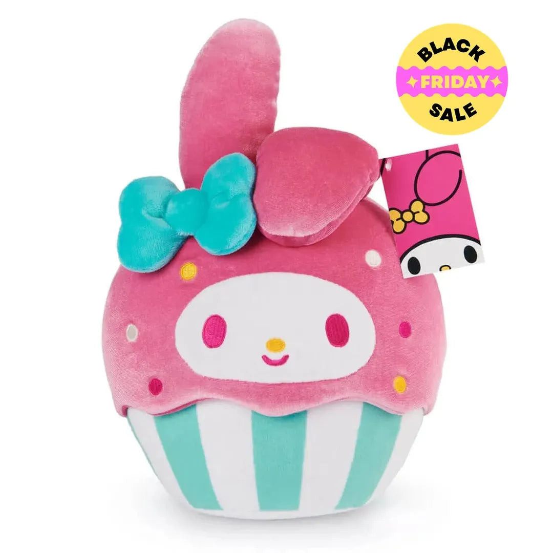 Kuromi, Hello Kitty and My Melody plush toys - Sanrio - 27 cm