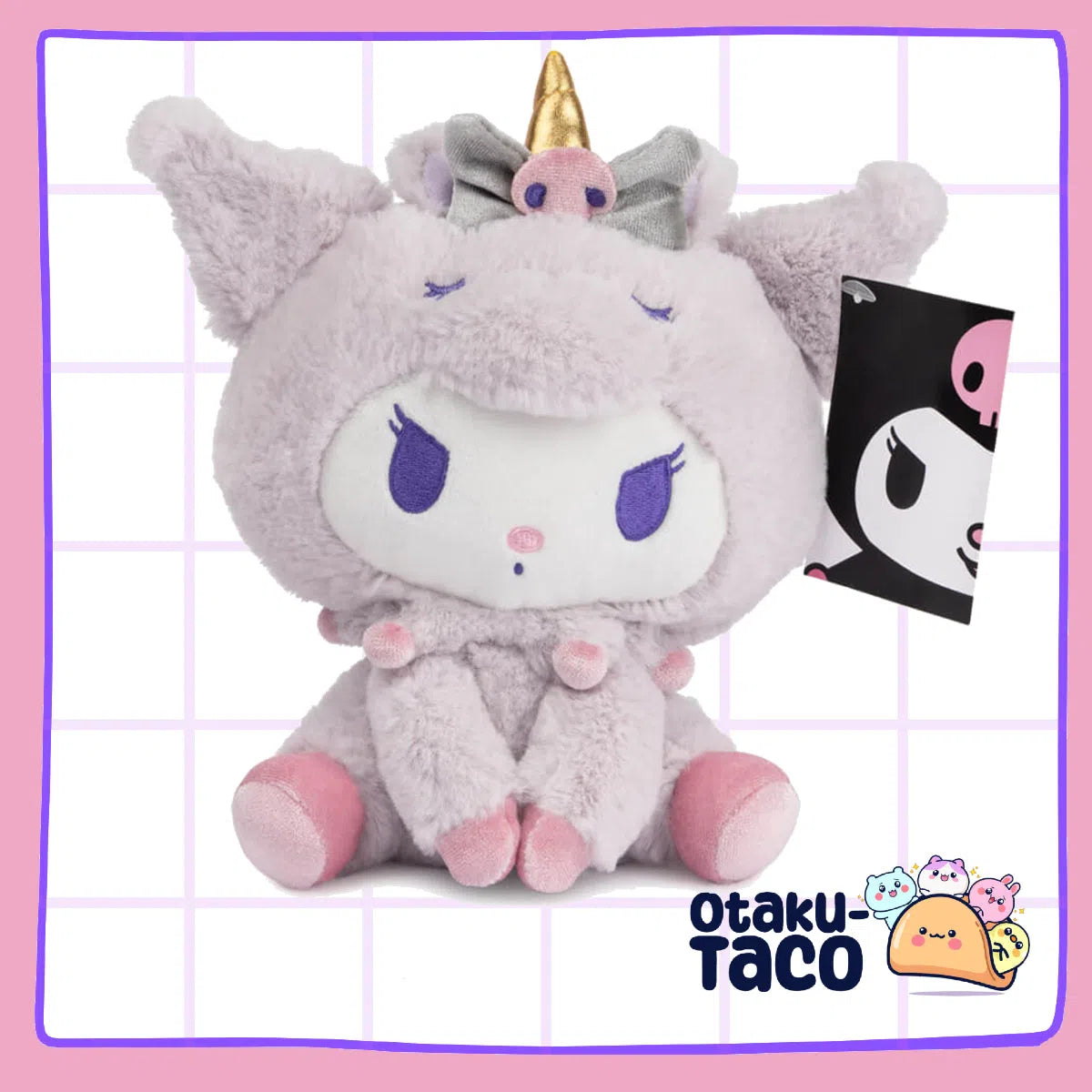 Kuromi and Hello Kitty unicorn plush toys- Sanrio licensed