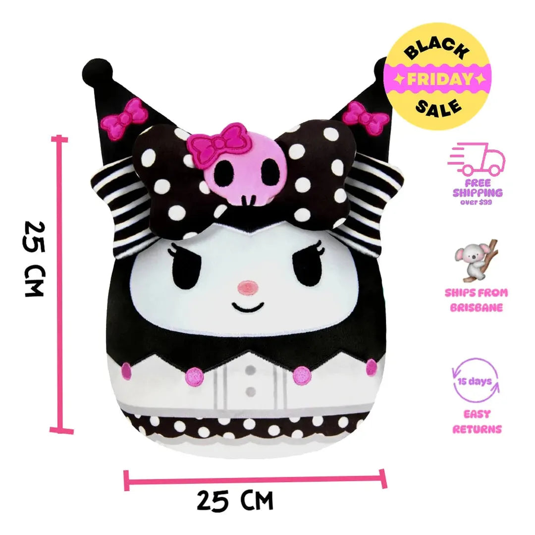 Kuromi Plush toy with measurements in cm Australia