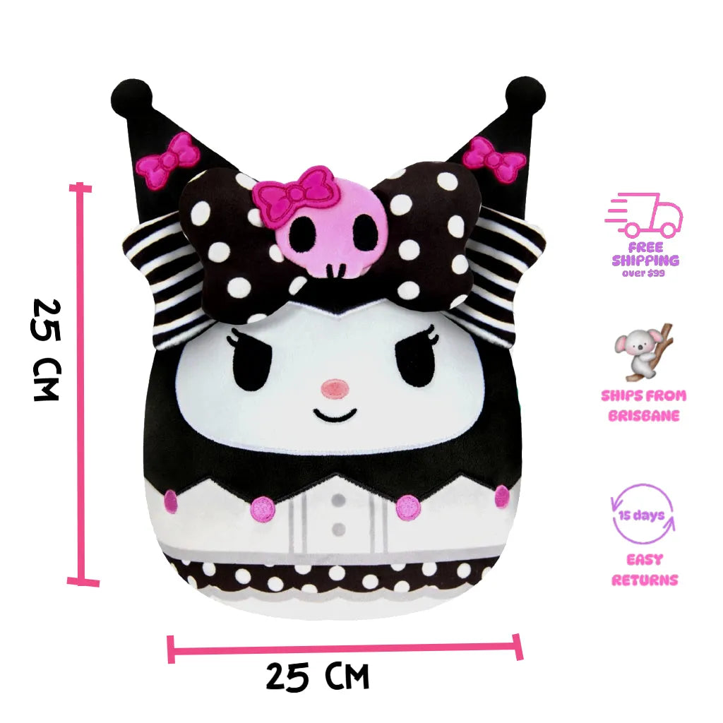 Kuromi Plush toy with measurements in cm Australia