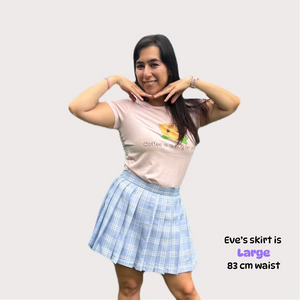 Light Blue Pleated Skirt – Kawaii Schoolgirl