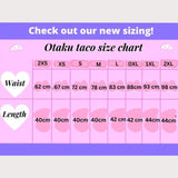 Navy and white Pleated skirt - Japanese/ Korean school girl - Cosplay skirt