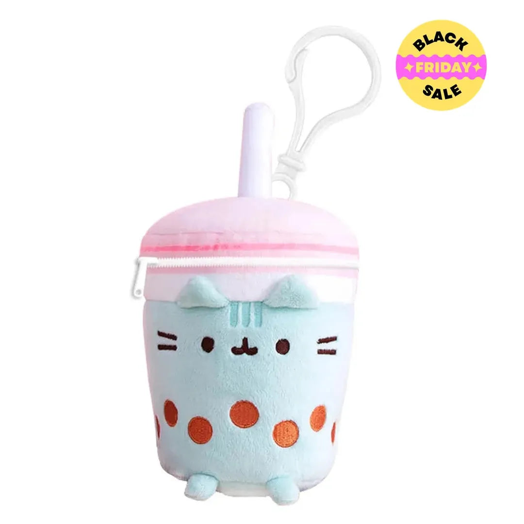 PUSHEEN THE CAT - CHARM PURSE BOBA TEA - 14 cm