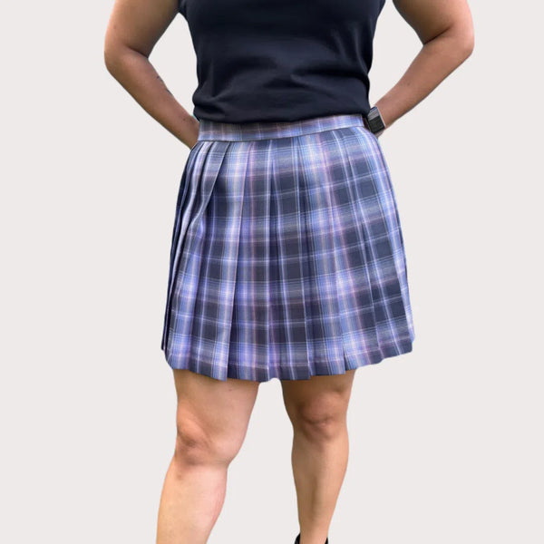 Dark Kawaii Tartan Pleated Skirt –Schoolgirl Cosplay Style