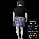 Dark Kawaii Tartan Pleated Skirt –Schoolgirl Cosplay Style