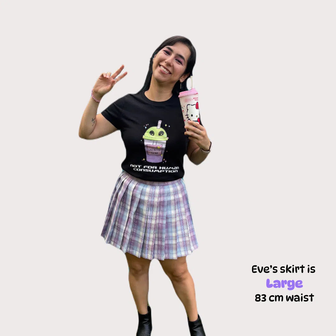 Pastel Pleated Skirt – Kawaii Japanese Schoolgirl Look