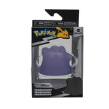 Pokémon Ditto Metamorph translucent figure in packaging with Pokémon logo.