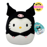 Hello Kitty in Kuromi Hoodie – 8" Sanrio Squishmallows Plush