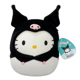 Hello Kitty in Kuromi Hoodie – 8" Sanrio Squishmallows Plush