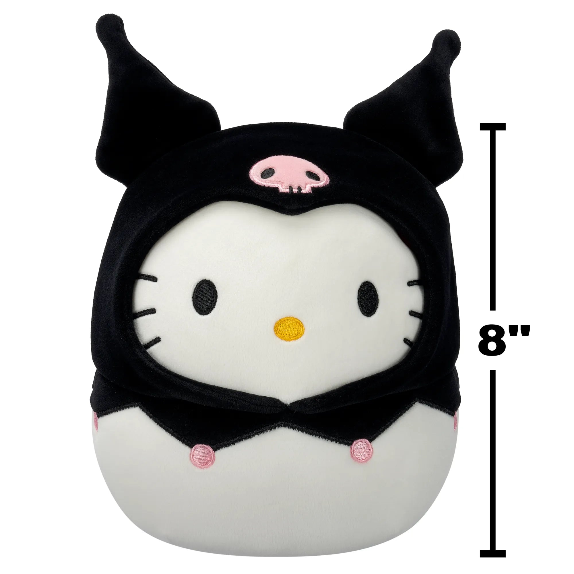 Hello Kitty in Kuromi Hoodie – 8" Sanrio Squishmallows Plush