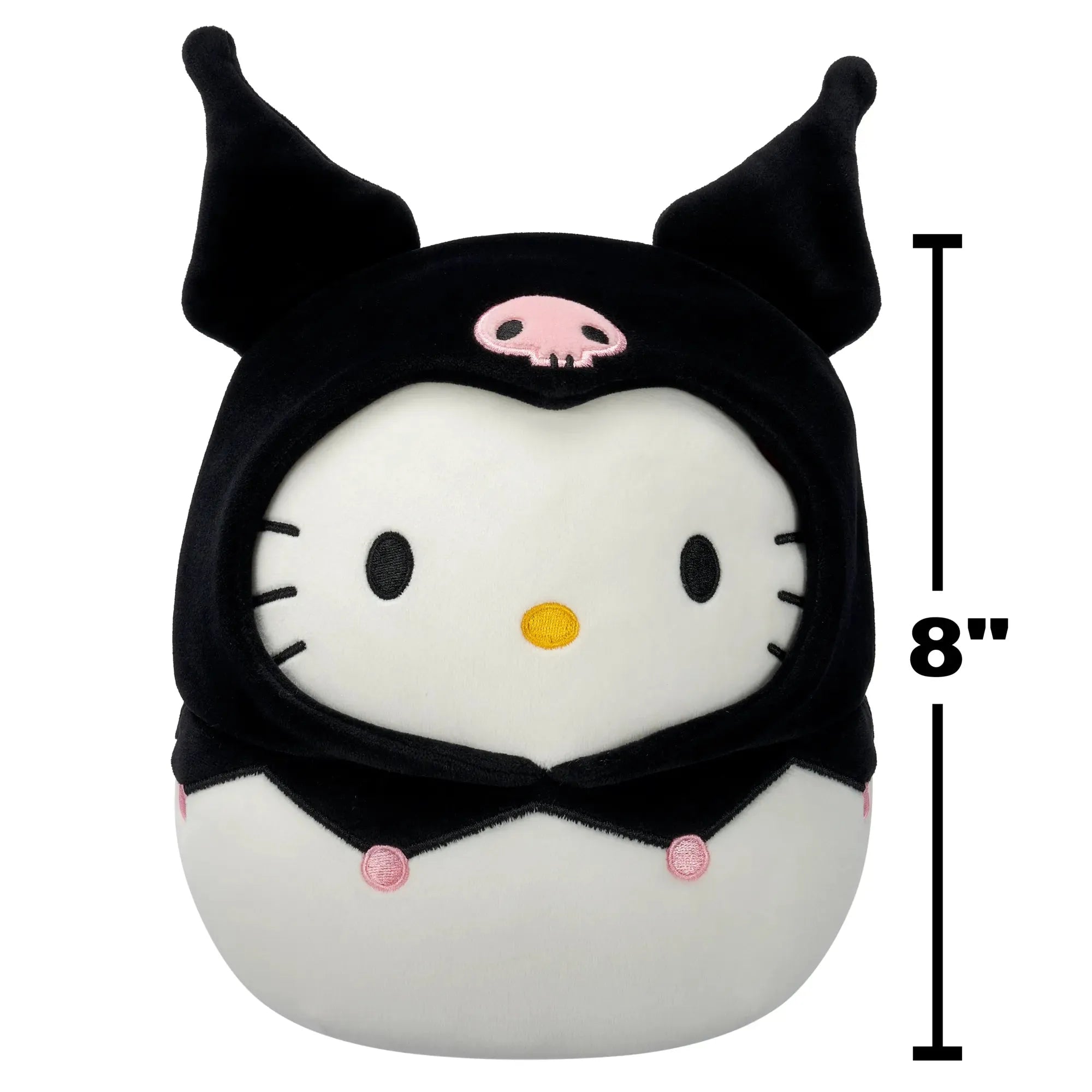 Hello Kitty in Kuromi Hoodie – 8" Sanrio Squishmallows Plush