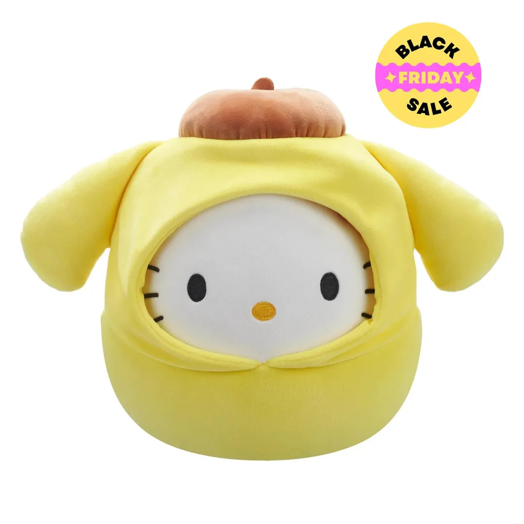 Hello Kitty in Pompompurin Hoodie – 8" Sanrio Squishmallows Plush