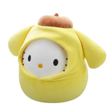 Hello Kitty in Pompompurin Hoodie – 8" Sanrio Squishmallows Plush