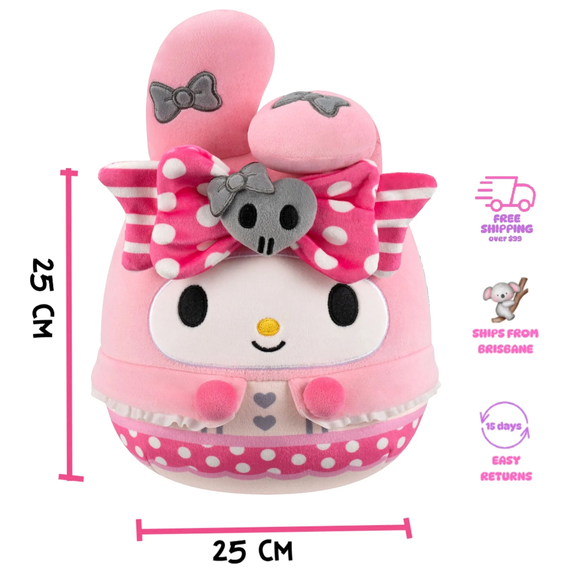 My Melody plush toy from Squishmallow’s pink