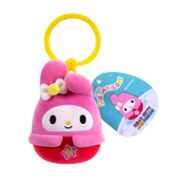 Sanrio Squishmallows 3.5" Bag Clips – Hello Kitty & Friends (5 Styles)