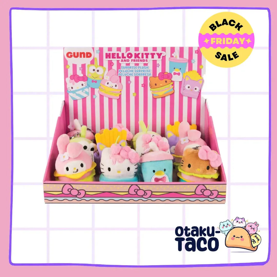 Sanrio Hello Kitty and Friends Fast Food Mystery Plush Keychains - Blind box