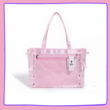 Pastel Pink WEGO Ita Bag – Kawaii Display Tote with Satin Ribbon Lacing