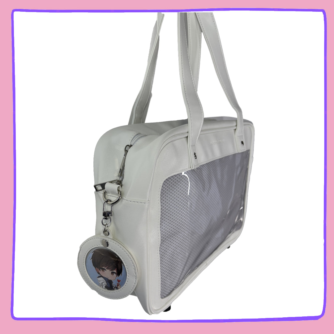 White Ita Bag with Clear Window – Shoulder bag