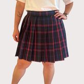 Black & Pink Tartan Pleated Skirt – Kawaii Japanese Schoolgirl Look