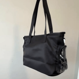 Black Ita-Bag with Clear Front & Sides – Display Your Pins & Charms | Aussie Anime Merch