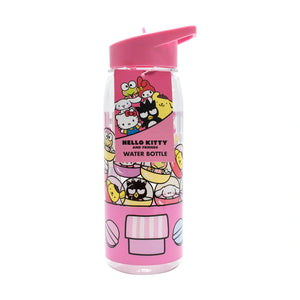 Hello Kitty and Friends water bottle with character tag attached