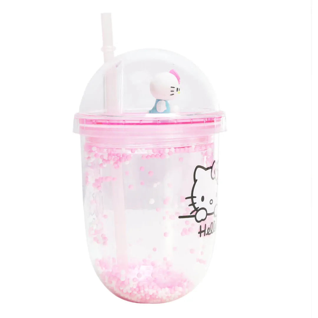 Hello Kitty cup dome lid with figure inside
