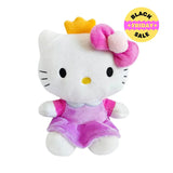 Hello Kitty Eco Plush pink princess design in eco cardboard bag β angled side view