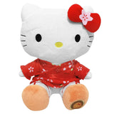 Reusable Hello Kitty cardboard gift bag with red bow design
