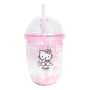 Kawaii Hello Kitty drinkware with clear double wall