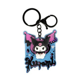 Kuromi acrylic keyring with durable black clip
