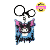 Kuromi acrylic keyring with durable black clip