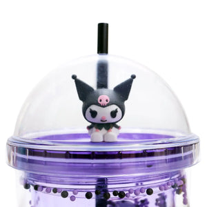 Kuromi Cup with Straw – 350 ml Reusable Kawaii Sanrio Tumbler | Official Sanrio Product