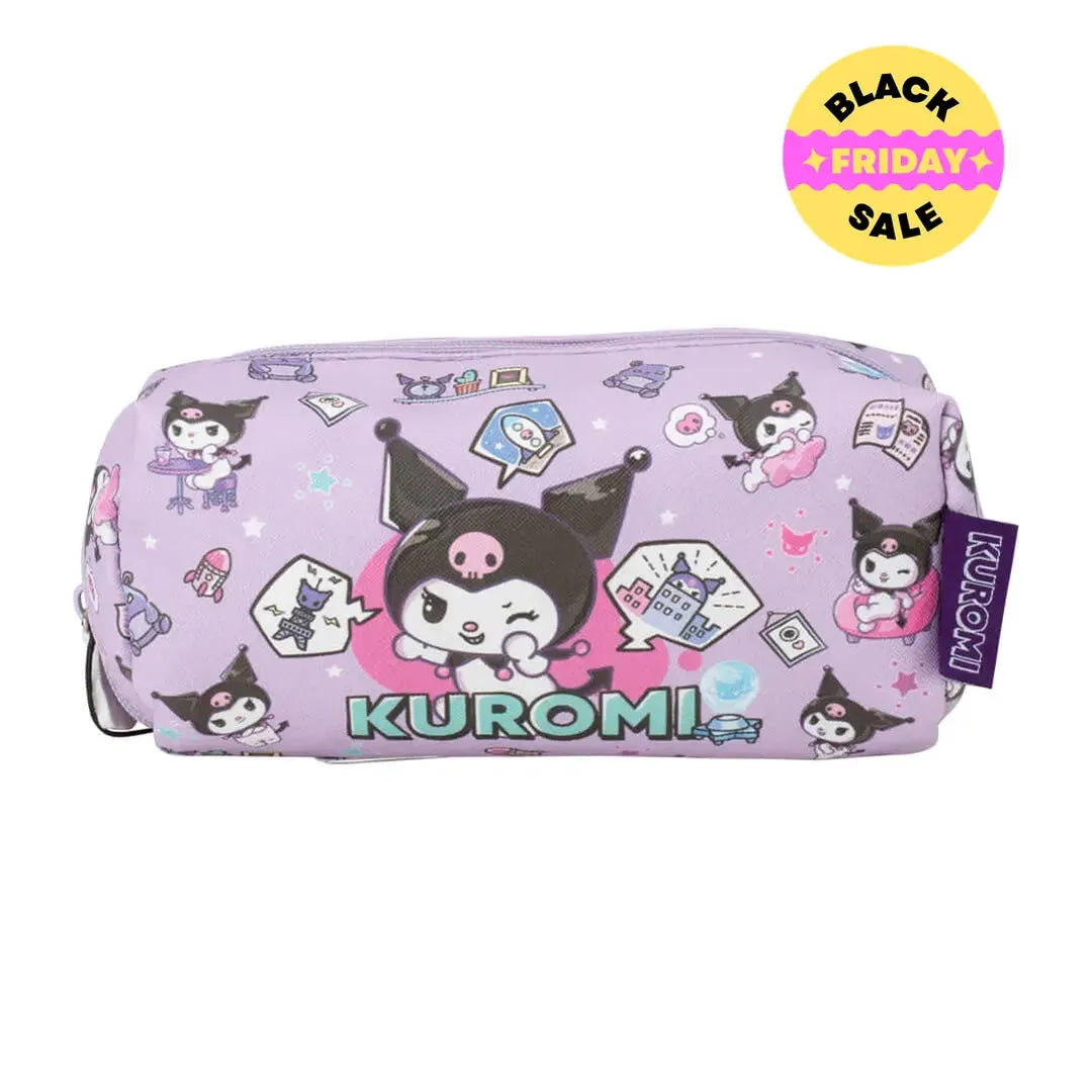 Official Sanrio Kuromi stationery pouch β front view