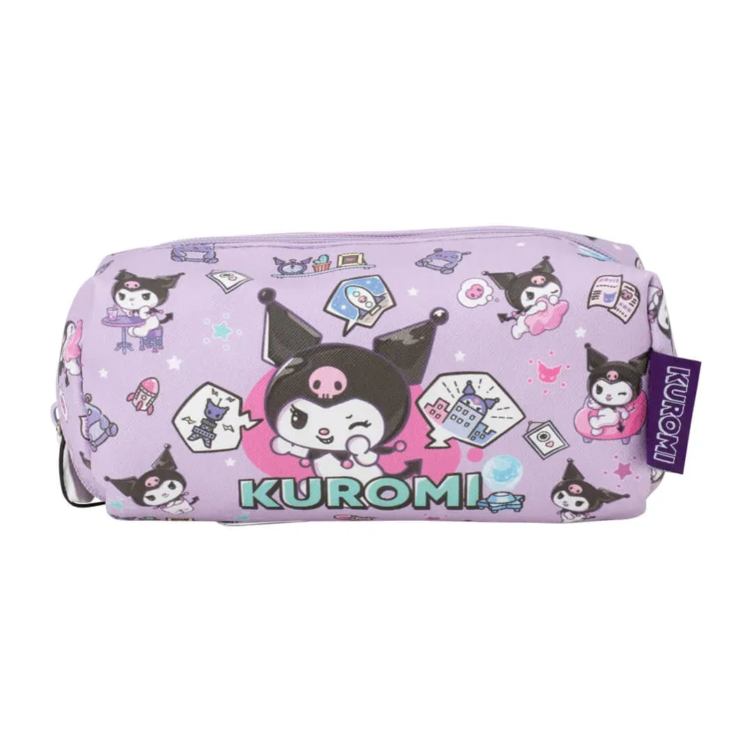 Official Sanrio Kuromi stationery pouch – front view