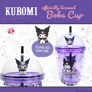 Kuromi Cup with Straw – 350 ml Reusable Kawaii Sanrio Tumbler | Official Sanrio Product