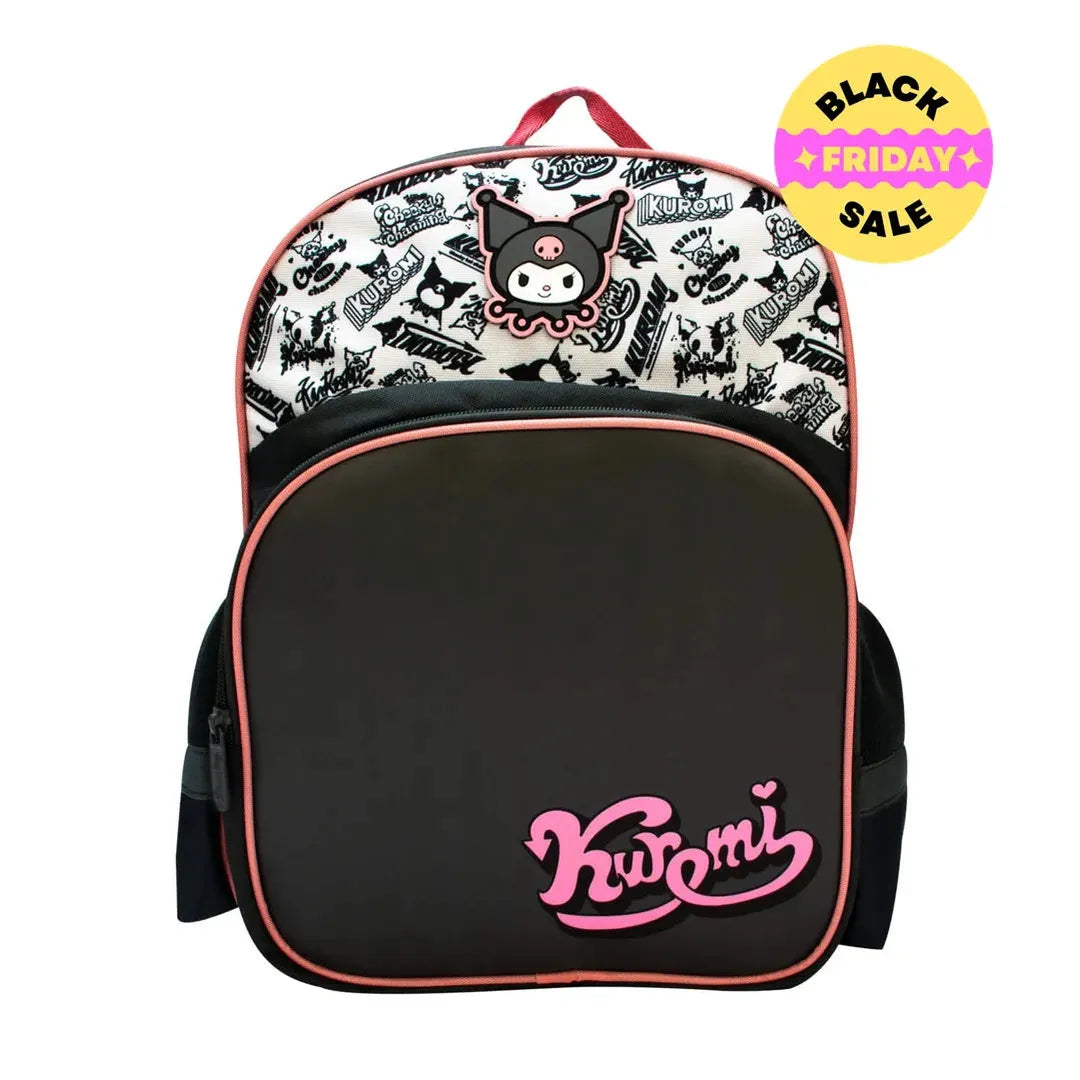 Kuromi Backpack official licensed design with bold print and logo