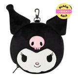 Official Sanrio Kuromi travel pillow with eye mask
