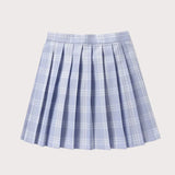Light Blue Pleated Skirt β Kawaii Schoolgirl