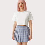Light Blue Pleated Skirt β Kawaii Schoolgirl