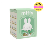 Miffy toy packaging with a green background and Miffy character on it.
