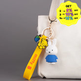 Miffy Classic Keyring with Silicone Strap & Charms – Official Miffy Merchandise