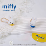Miffy massage ball yellow and blue variants with keychain. Miffy official merch