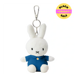 Miffy Plush Keyring – 12 cm Dress Bag Charm (Blue, Red, Yellow)