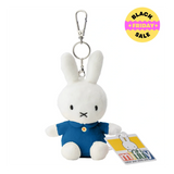 Miffy Plush Keyring – 12 cm Dress Bag Charm (Blue, Red, Yellow)